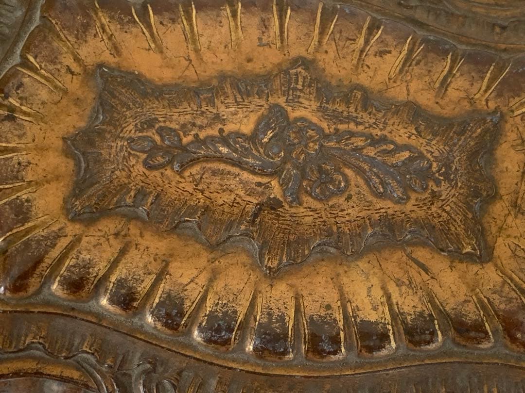 フランスアンティーク　ジュエリーケース　脚付　ブロカント