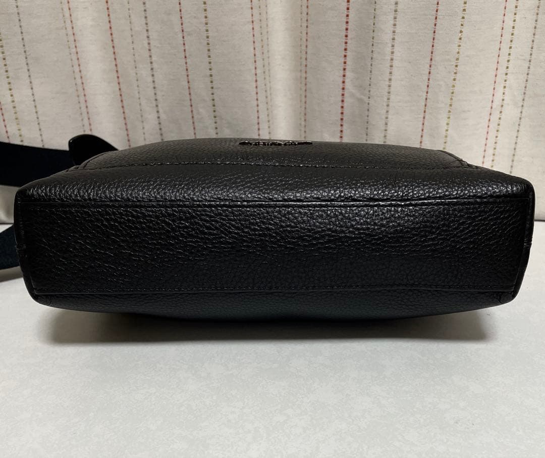 mmm様 コーチ メンズバッグ COACH メンズ ペブルレザー ブラック