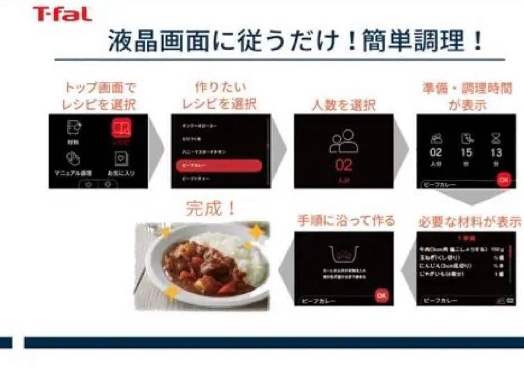 T-fal 電気圧力鍋 3L 210レシピ