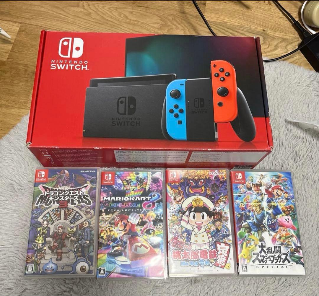 Nintendo Switch 本体 + ゲーム4本セット
