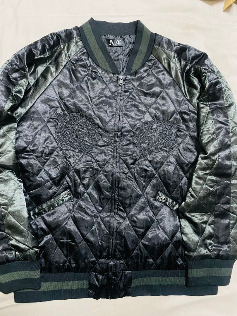 A&G 日本限定 虎 美品 スカジャン サテン unisex vintage