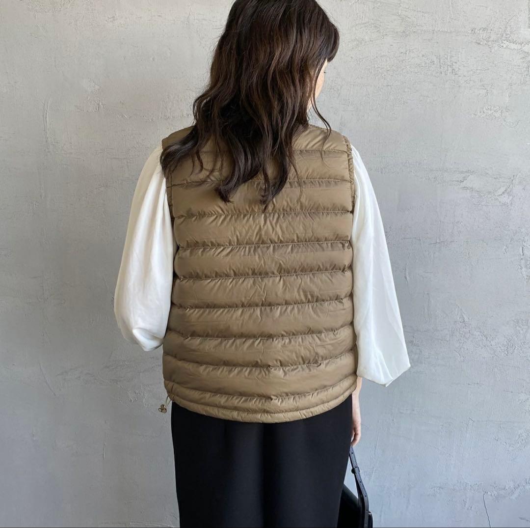 ダントン　インナーダウンクルーネックベスト