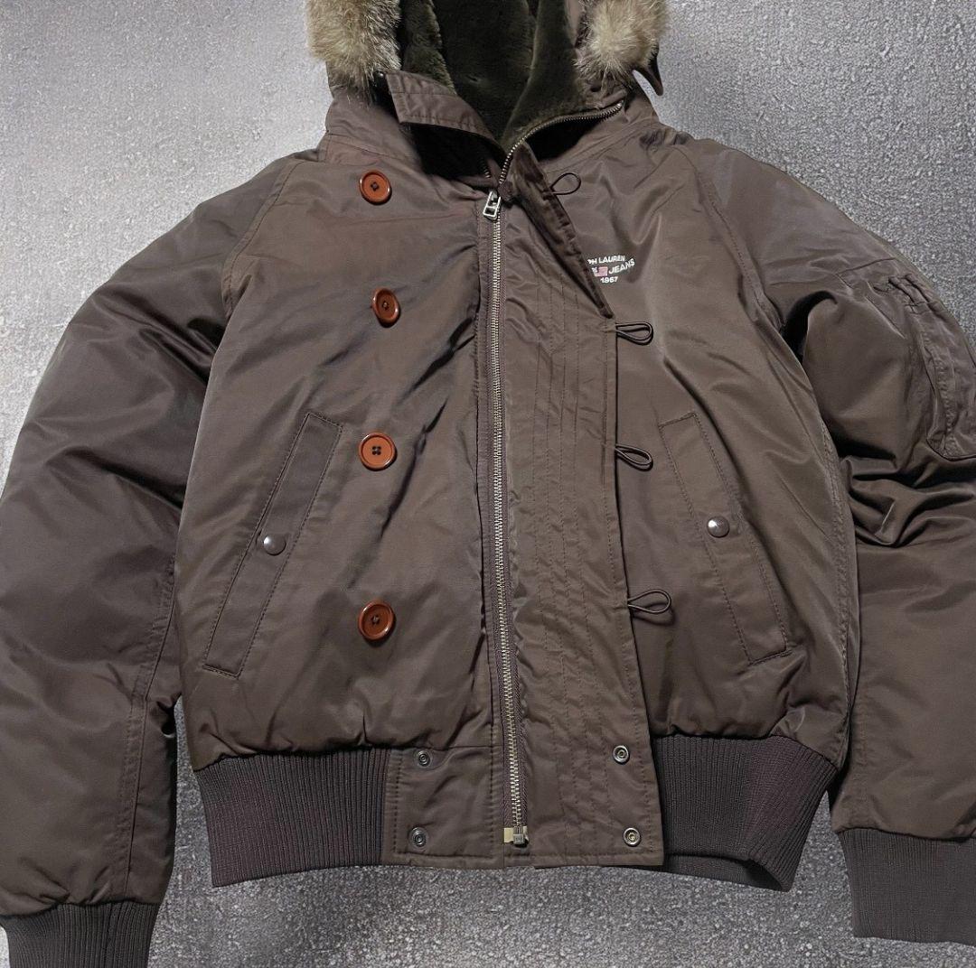 90s polo jeans ミリタリージャケット N-2B y2k 短丈　L