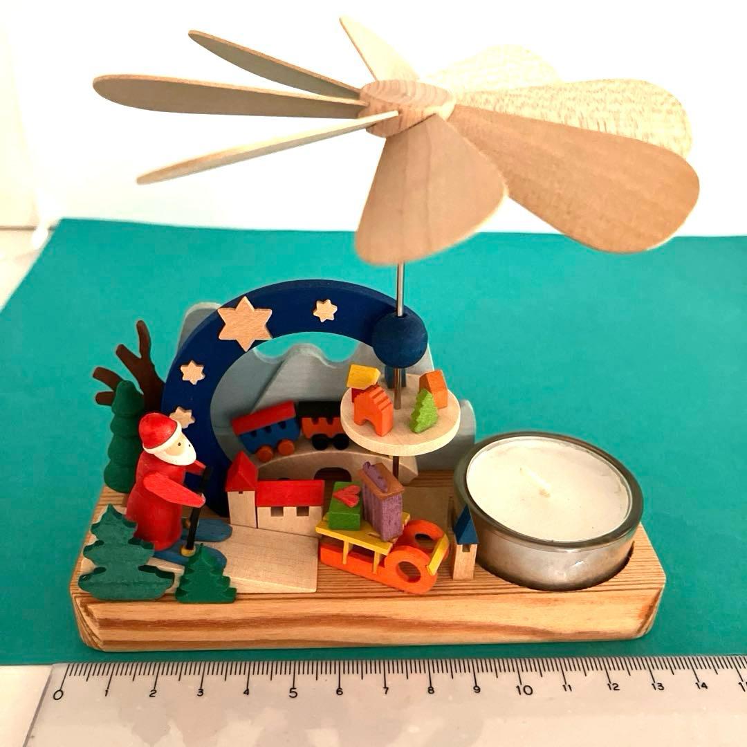 ドイツ　ザイフェン　グラウプナー　　 サンタのピラミッド　木のおもちゃ