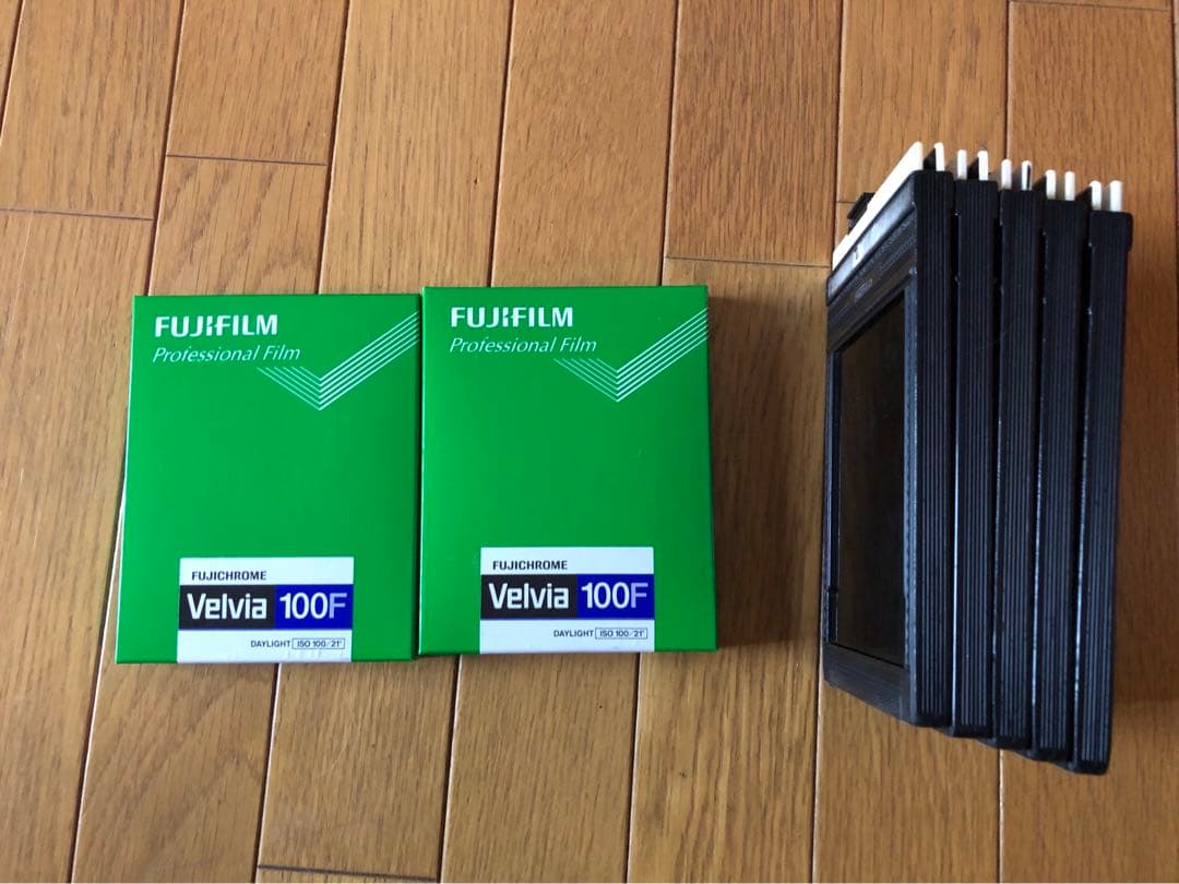 velvia 4×5 ポジフィルム　フィルムホルダーセット