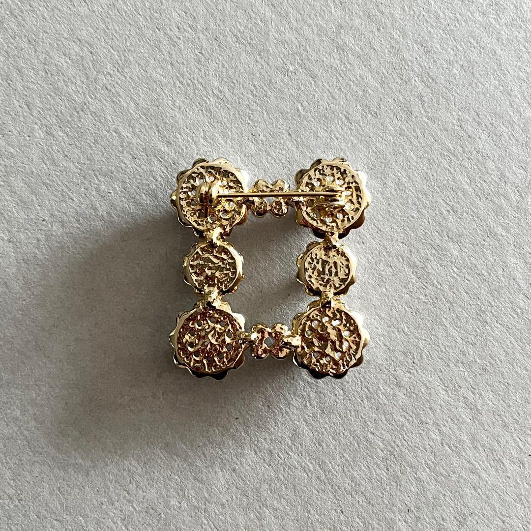 iris47／mimosa broochブローチ・ゴールド