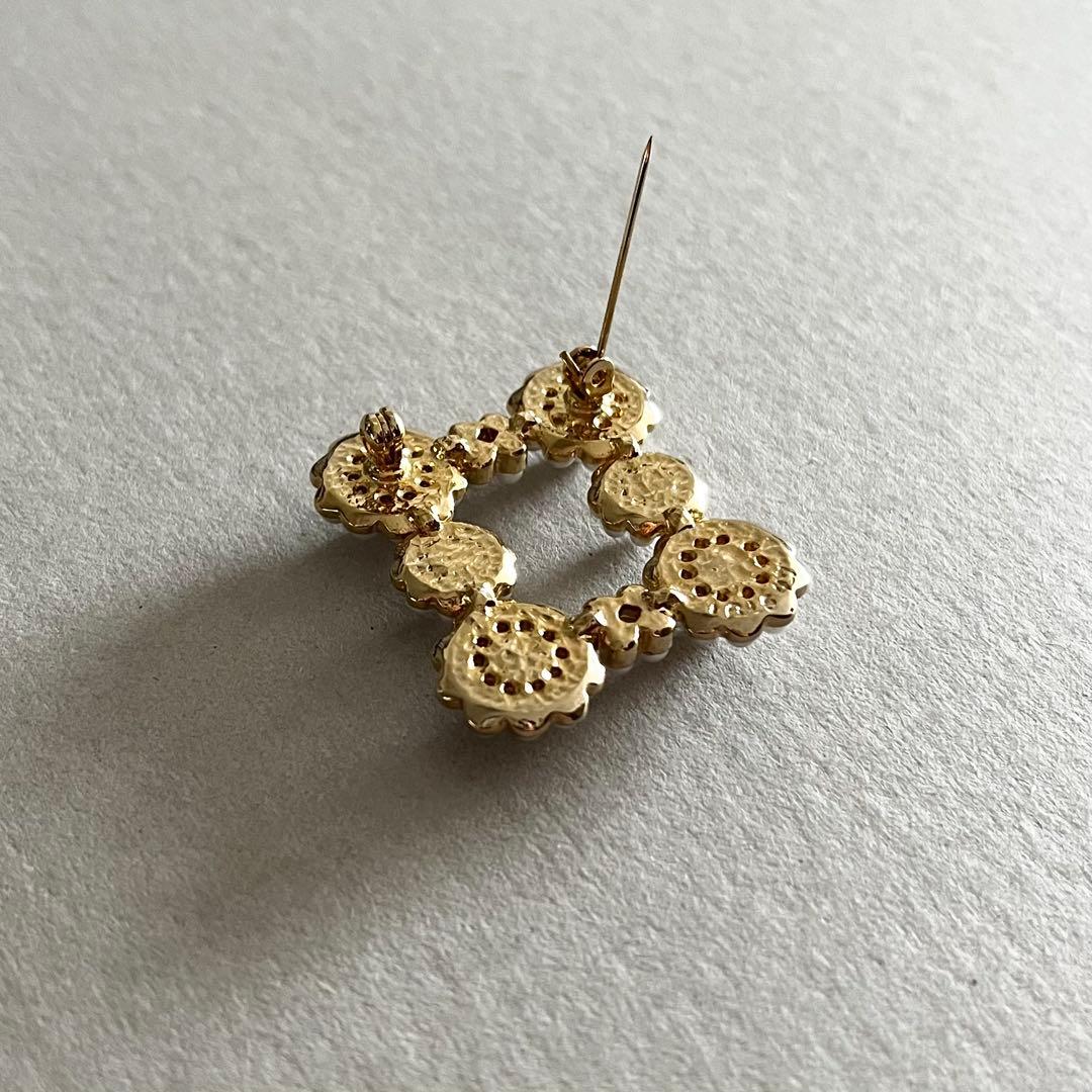 iris47／mimosa broochブローチ・ゴールド