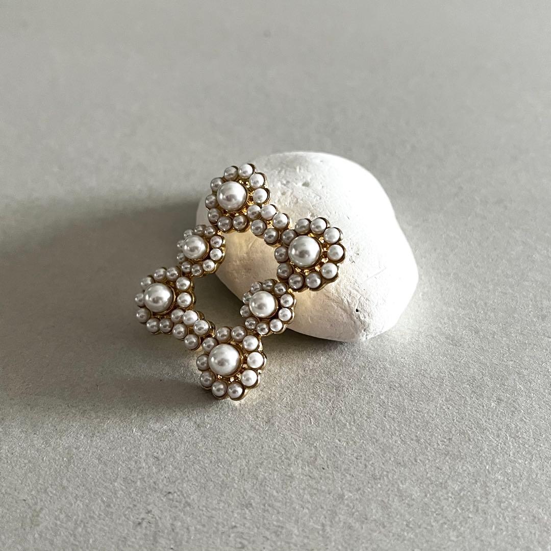 iris47／mimosa broochブローチ・ゴールド