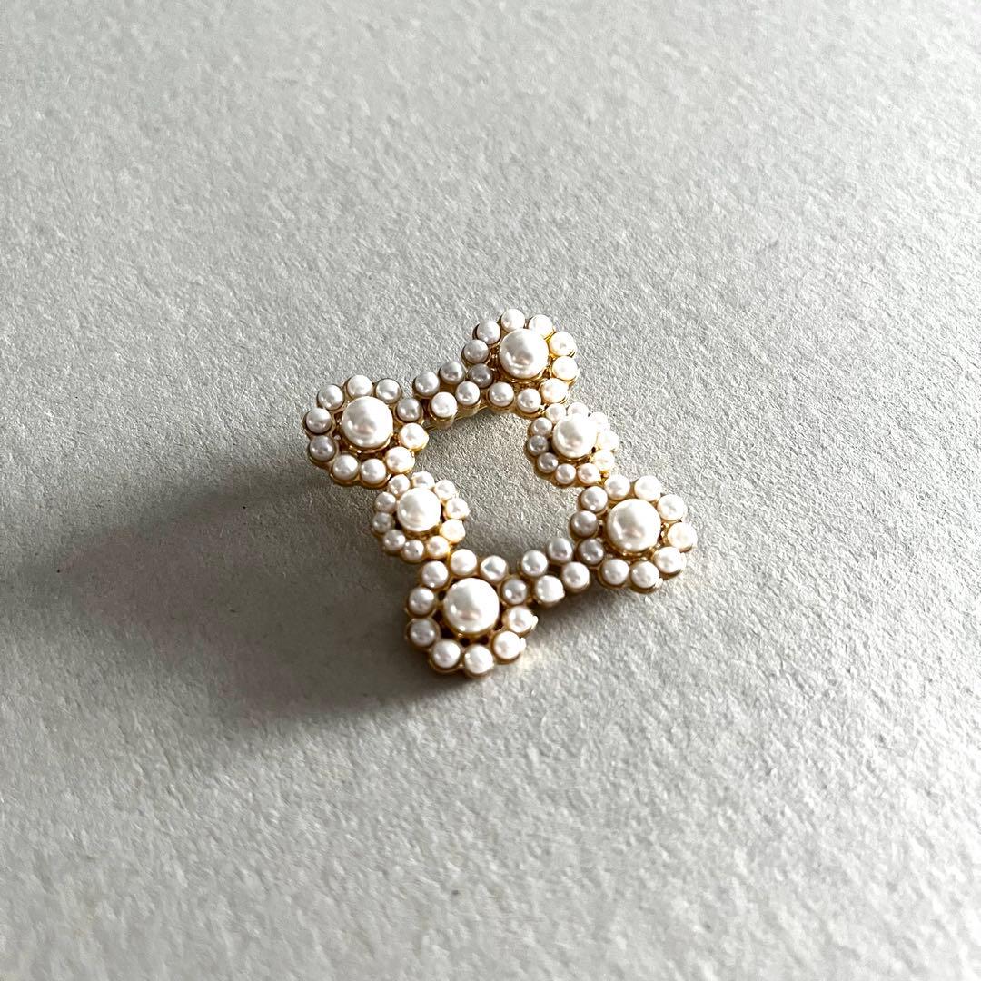 iris47／mimosa broochブローチ・ゴールド