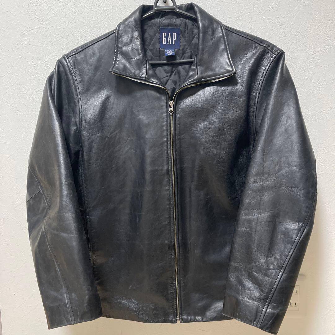 GAP Leather Jacket Men’s L Black
