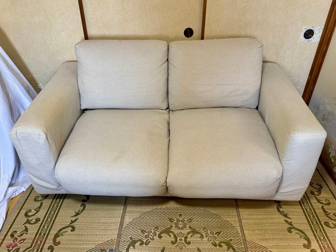 無印良品 2人掛けソファ フェザー・ポケットコイル