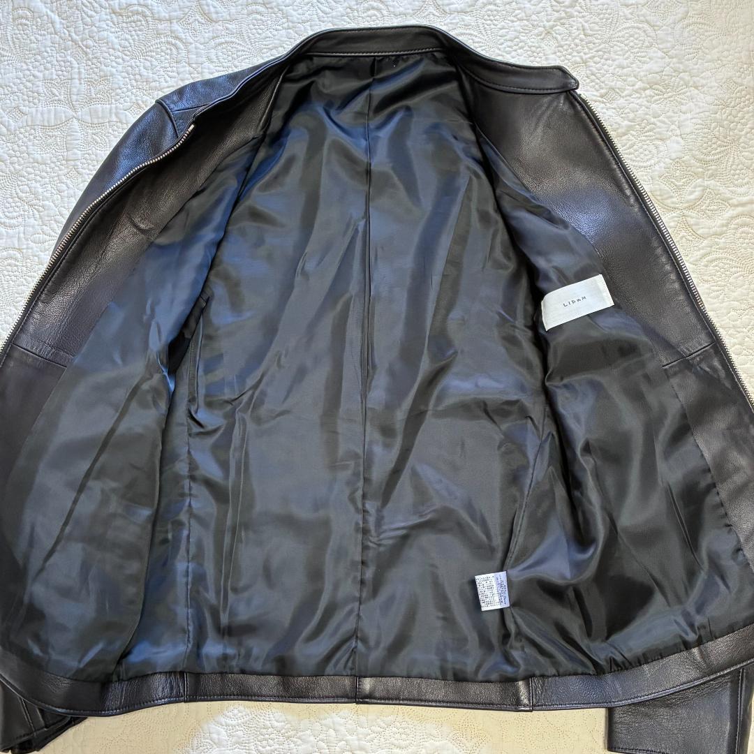 【即日発送】極美品 LIDNMリドム　シングルライダースジャケット　シープスキン