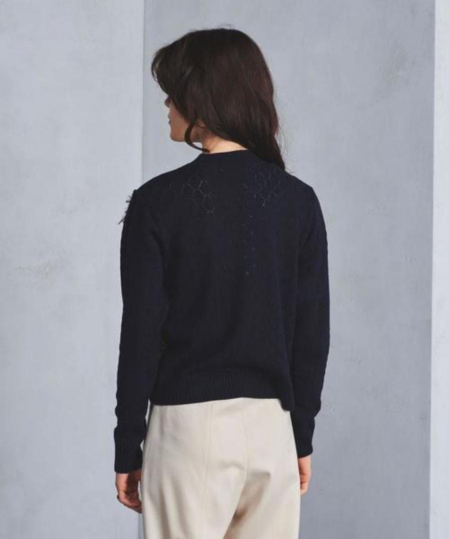 AKIRANAKA アキラナカ　ジャカードニットプルオーバー　ブラック　レア　黒