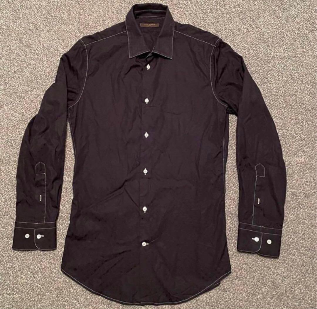 LOUIS VUITTON ブラック 長袖シャツ　ルイ　ヴィトン　Tシャツ