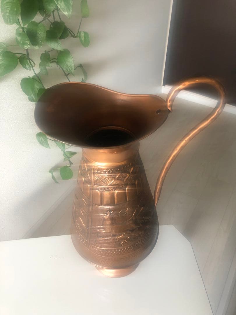 【お値下げ】銅　真鍮傘立て　イタリー製　ヴィテージ品