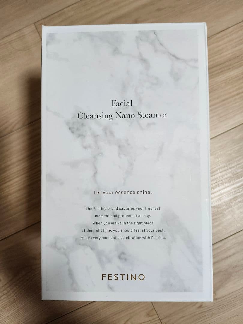 【新品未使用】FESTINO フェイシャルクレンジングナノスチーマー