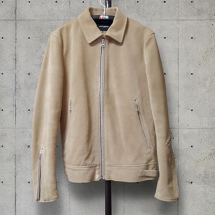 【限定値下げ】NANO UNIVERSE ベージュ シングルライダースジャケット