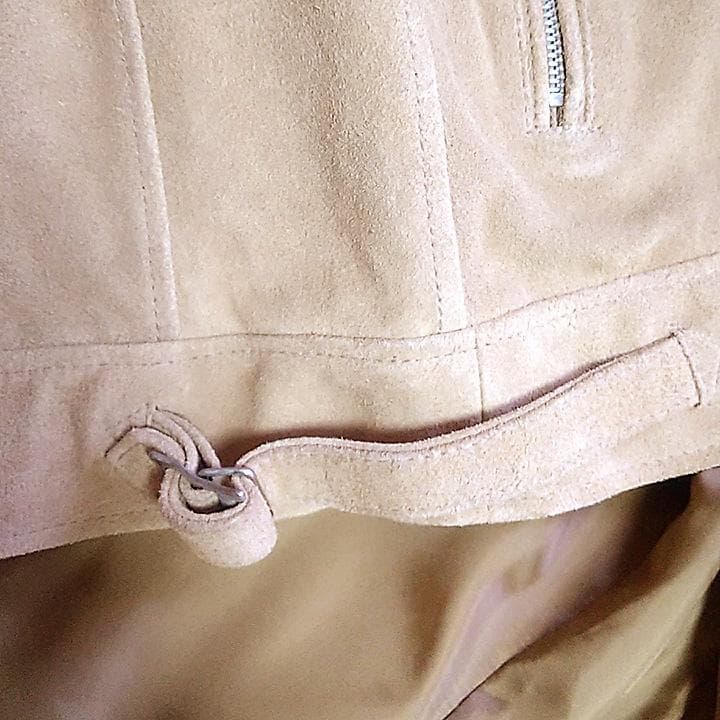 【限定値下げ】NANO UNIVERSE ベージュ シングルライダースジャケット