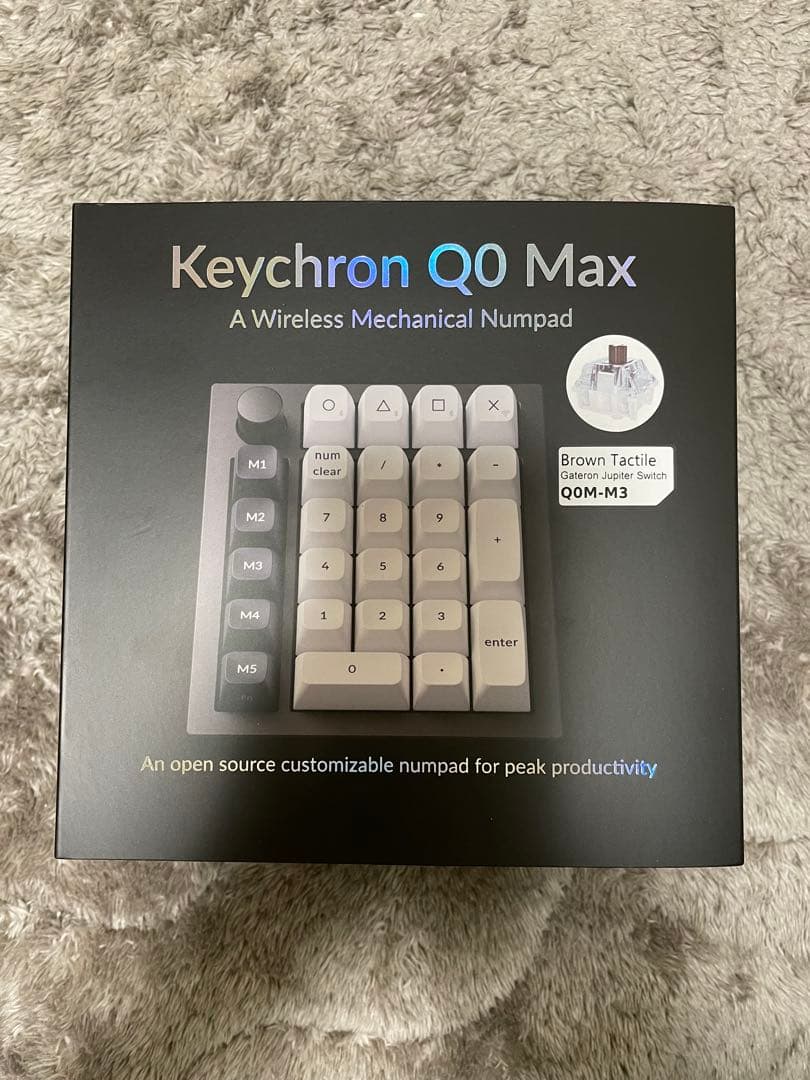 Keychron Q0 Max QMK Gateron メカニカル茶軸
