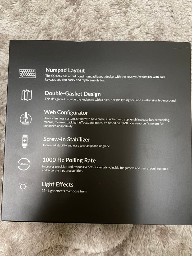 Keychron Q0 Max QMK Gateron メカニカル茶軸