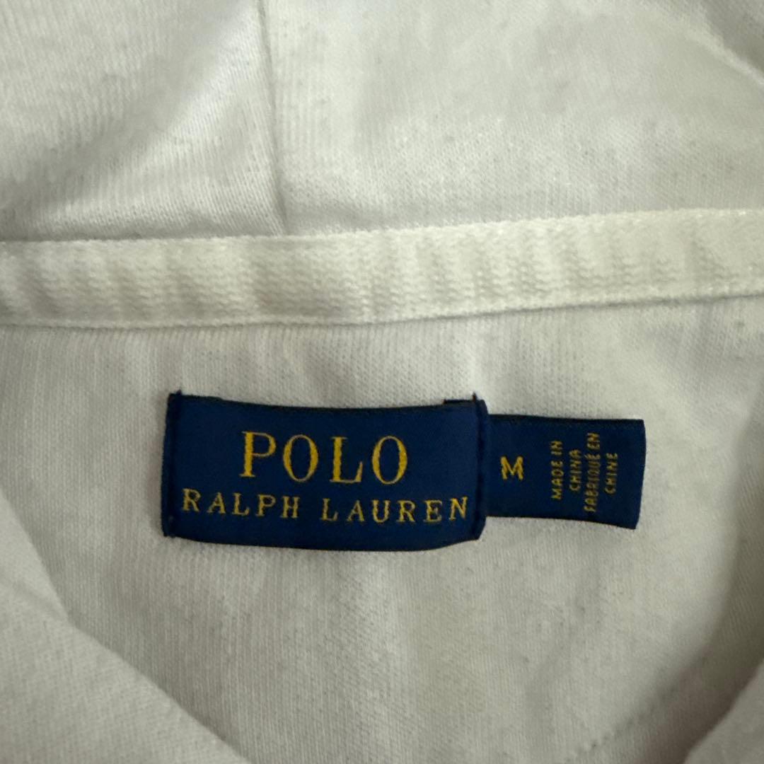 Polo Ralph Lauren ホワイト フルジップパーカー ビッグポニー