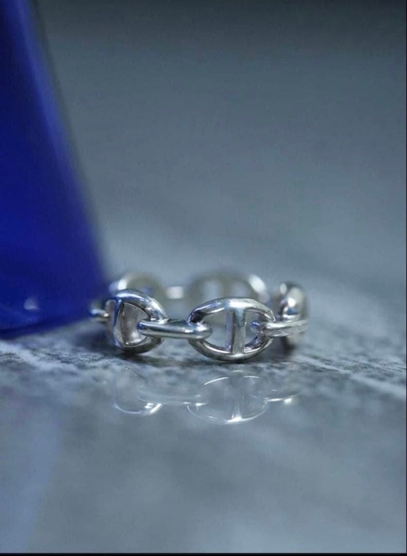 アクセサリー High-End Anchor Chain Classic Pinky Ring