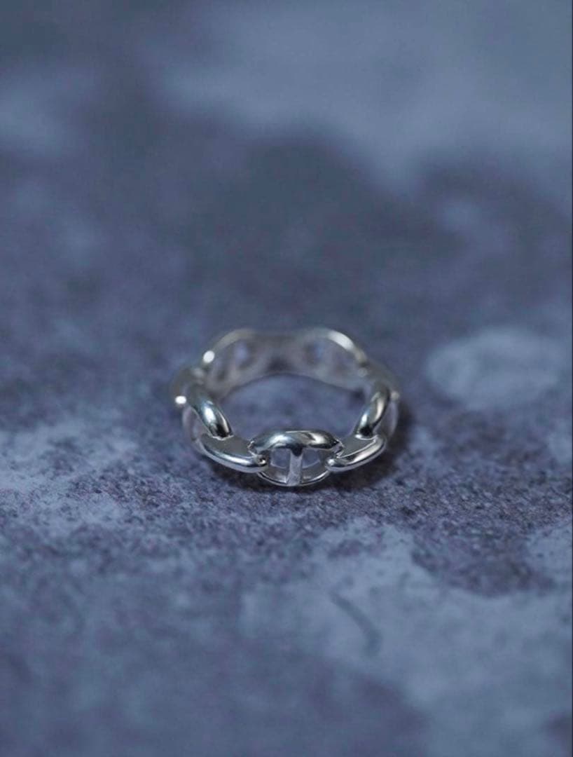 アクセサリー High-End Anchor Chain Classic Pinky Ring