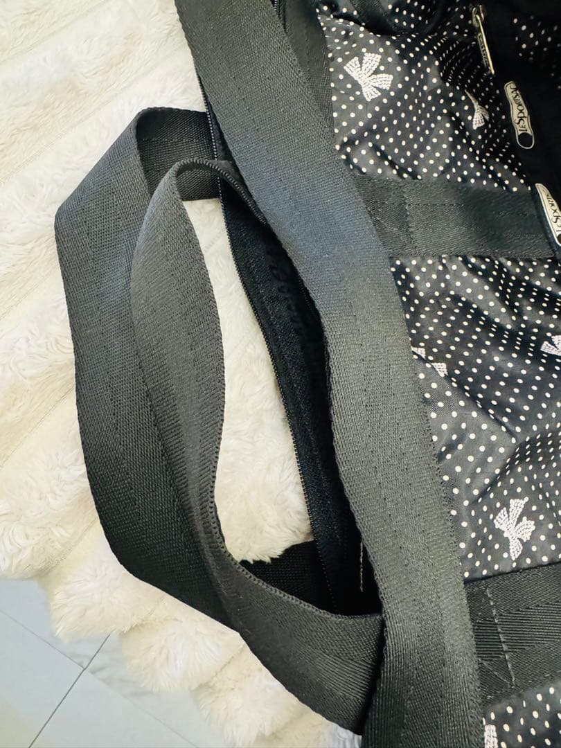 【新品未使用】LeSportsac リボンドット柄 ボストンバッグ