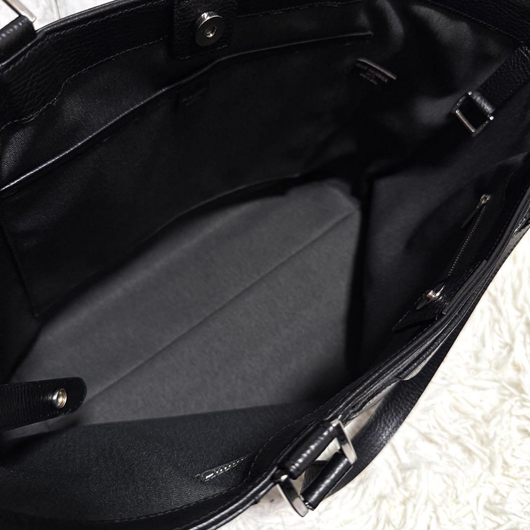 極美品✨PELLE MORBIDA トートバッグ オールレザー ブラック 黒