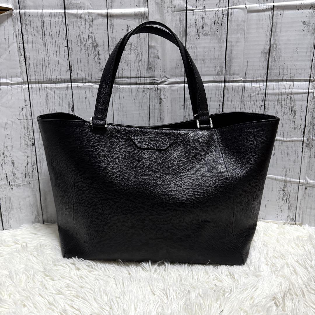 極美品✨PELLE MORBIDA トートバッグ オールレザー ブラック 黒