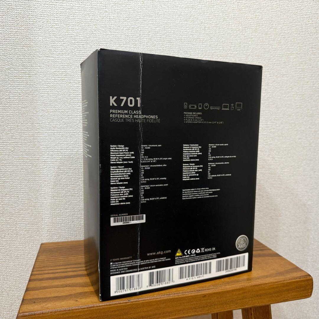 AKG K701 オーストリア製 Made in Austria ヘッドホン
