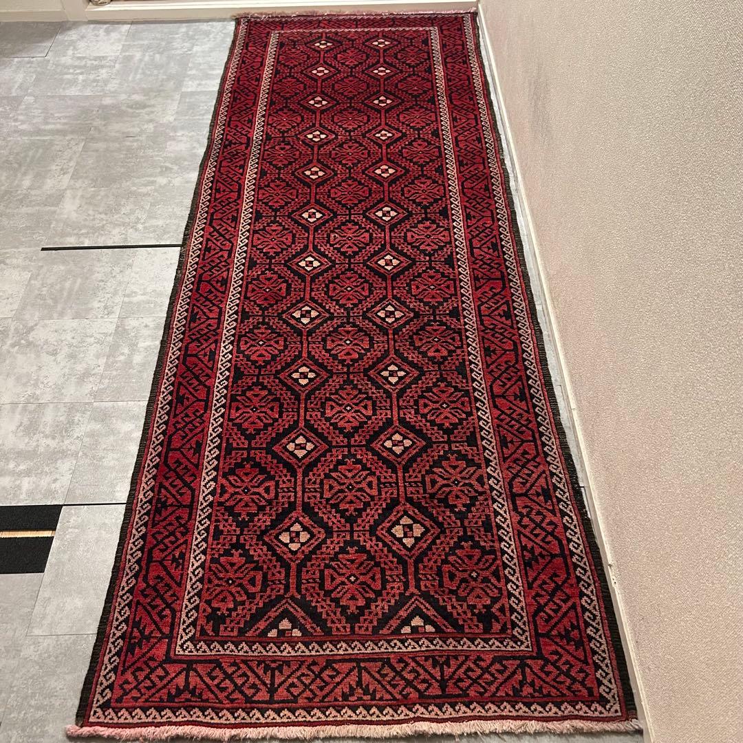 【1980's vintage】294cm × 107cm 大判ペルシャ絨毯