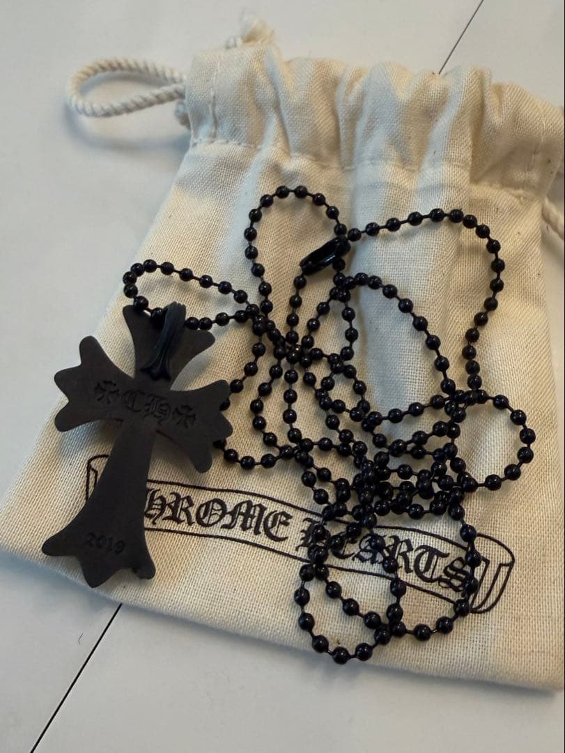 正規品 新品未使用 クロムハーツ　シリコン ラバーネックレス 限定品 黒