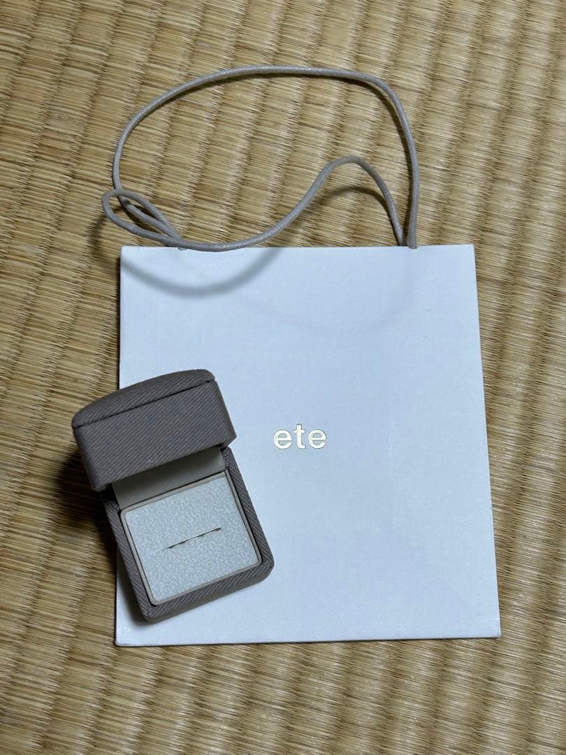 ete K10PG 一粒石 ピンクゴールド 9号