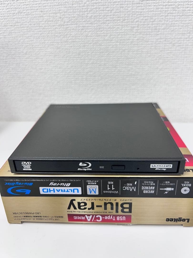 #DVD117Logitec Blu-rayドライブLBD-PWB6U3CVBK