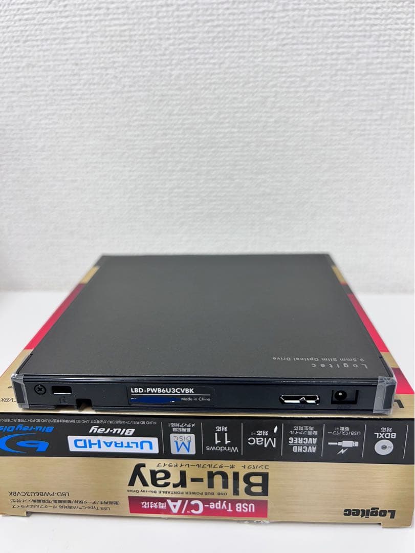 #DVD117Logitec Blu-rayドライブLBD-PWB6U3CVBK