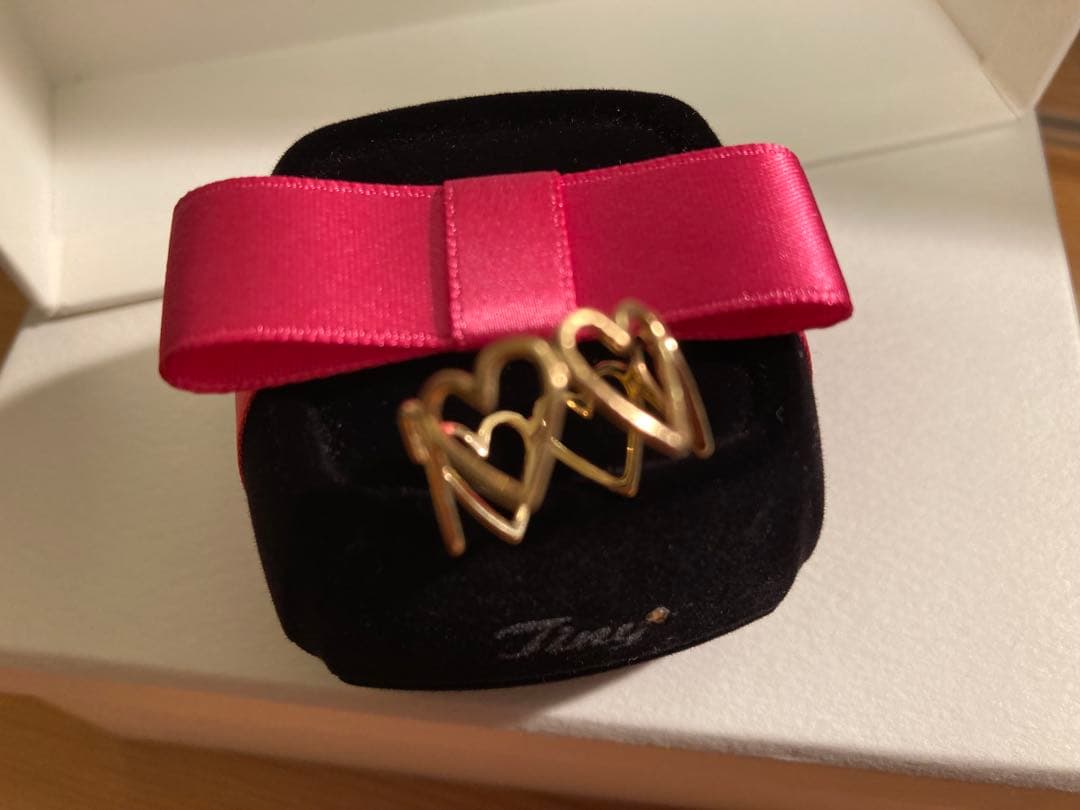 Alice in Tinyroom ラブリング ハート K18 ゴールド