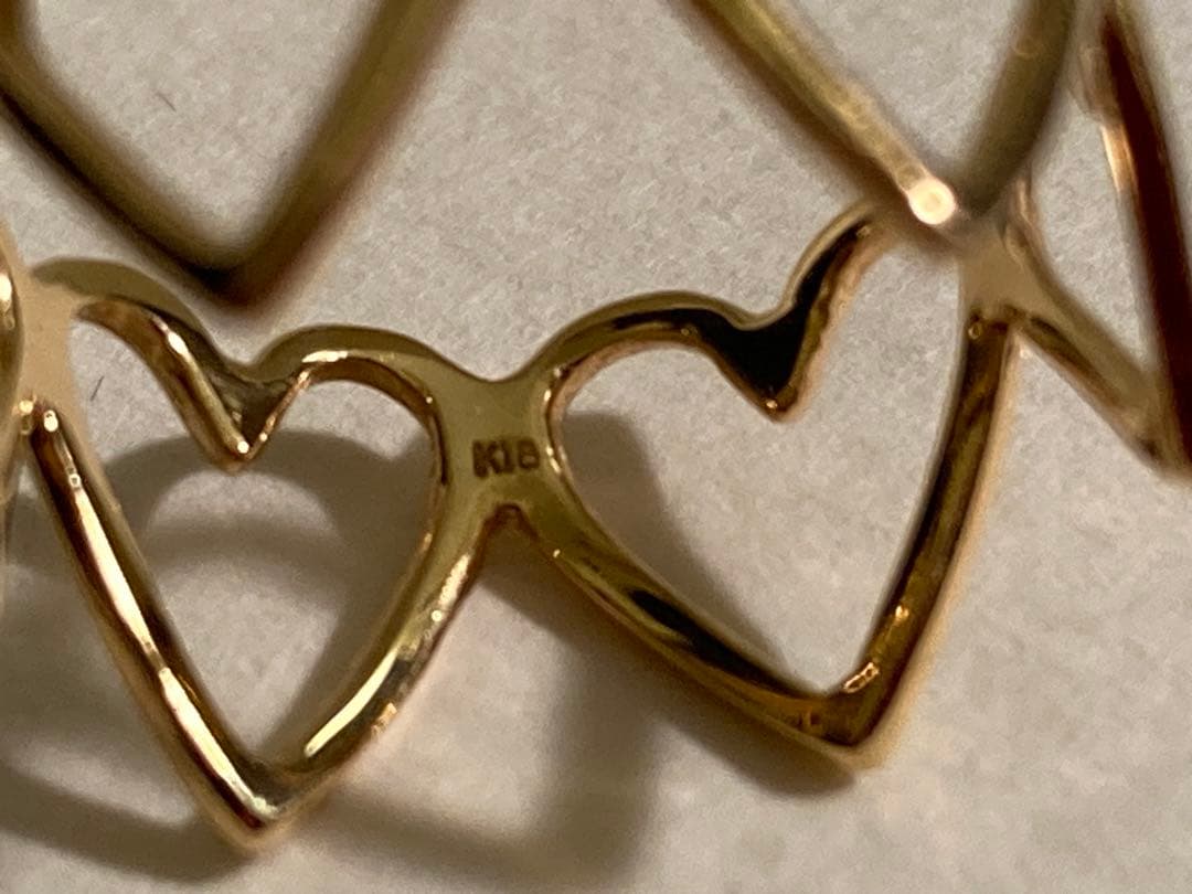 Alice in Tinyroom ラブリング ハート K18 ゴールド