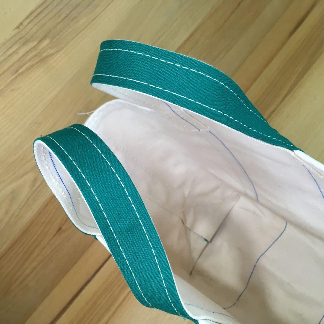 ★未使用DeadStock？80-90s 緑トリム エルエルビーントートバック