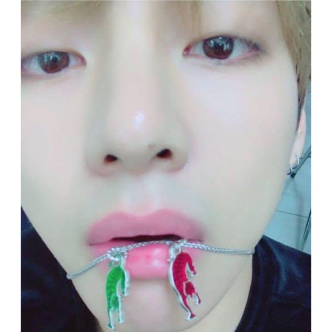 グッチタイガーチャーム　ネックレス　テテ着用