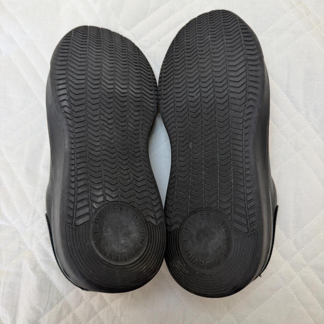 DEVICE１NERO AOURE 黒レザースニーカー（26.5cm）