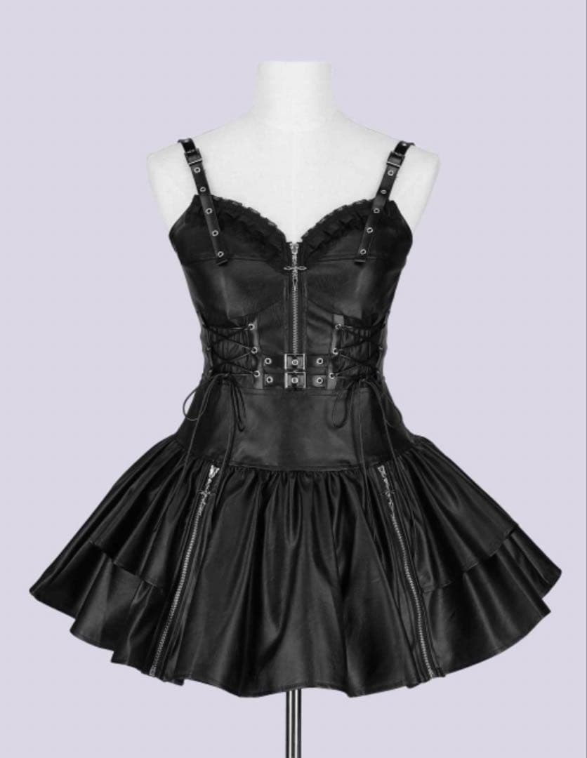 あ*様 クーザ　IMVAL / Leather Dress [BLK]