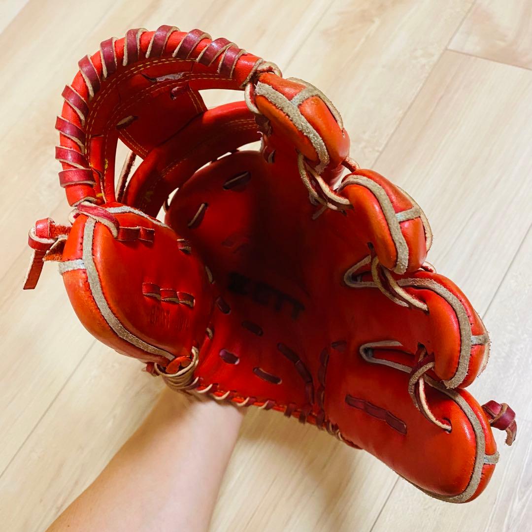 ★美品★ゼット ZETT 一般 硬式グローブ プロモデル 右投げ 内野手