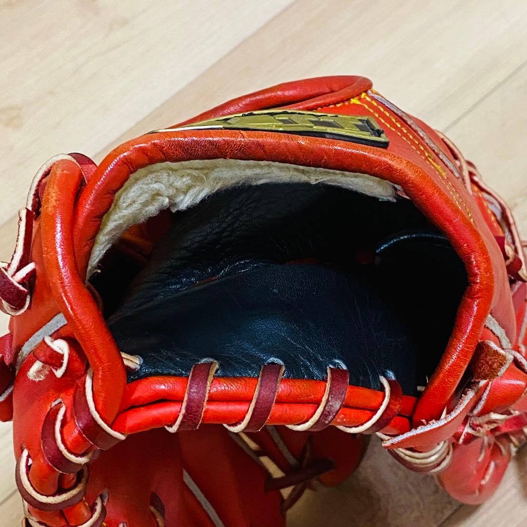 ★美品★ゼット ZETT 一般 硬式グローブ プロモデル 右投げ 内野手