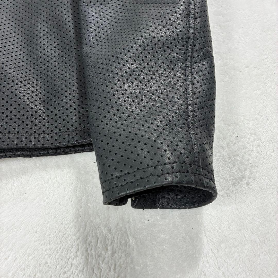 h*a様 極美品✨KADOYA K‘S LEATHER パンチングレザー ライダ