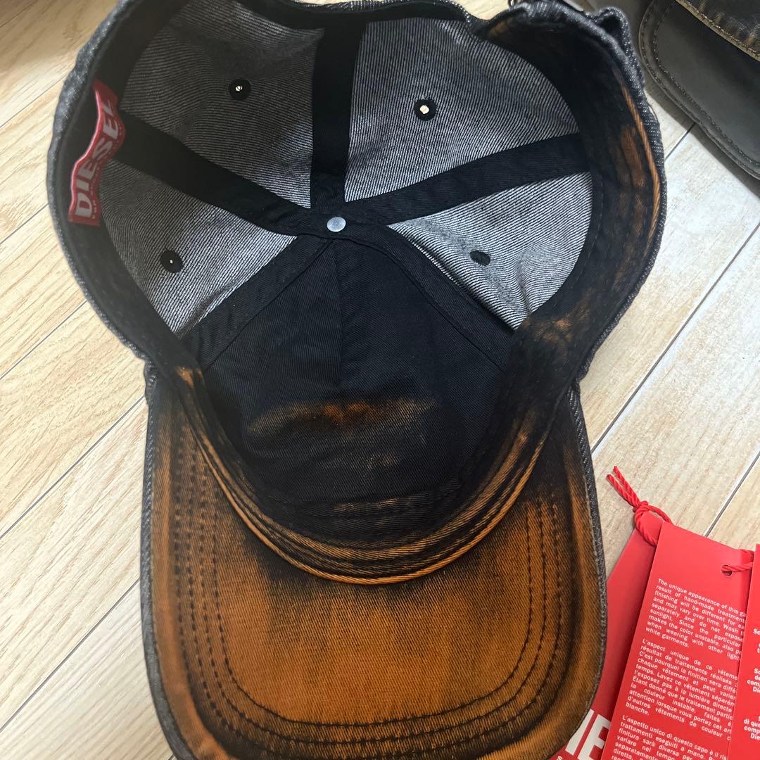 DIESEL メンズ ベースボールキャップ C-SEYMON-BLACK