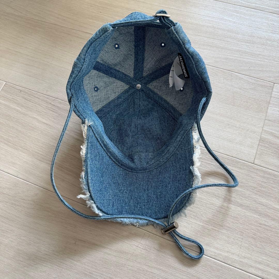 JACQUEMUS デニムフリンジキャップ