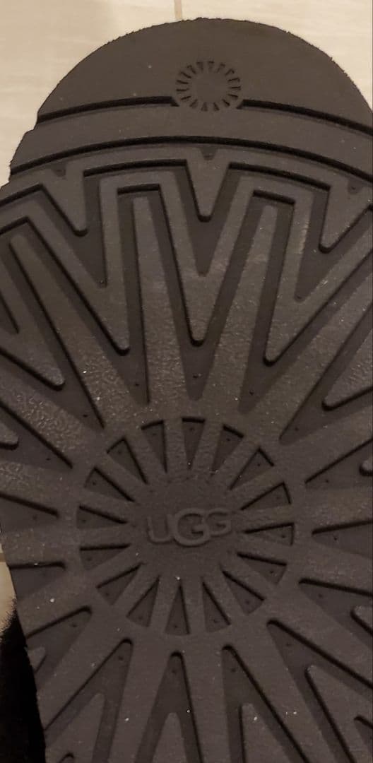 UGG ブラック サボ・ボア・スエード