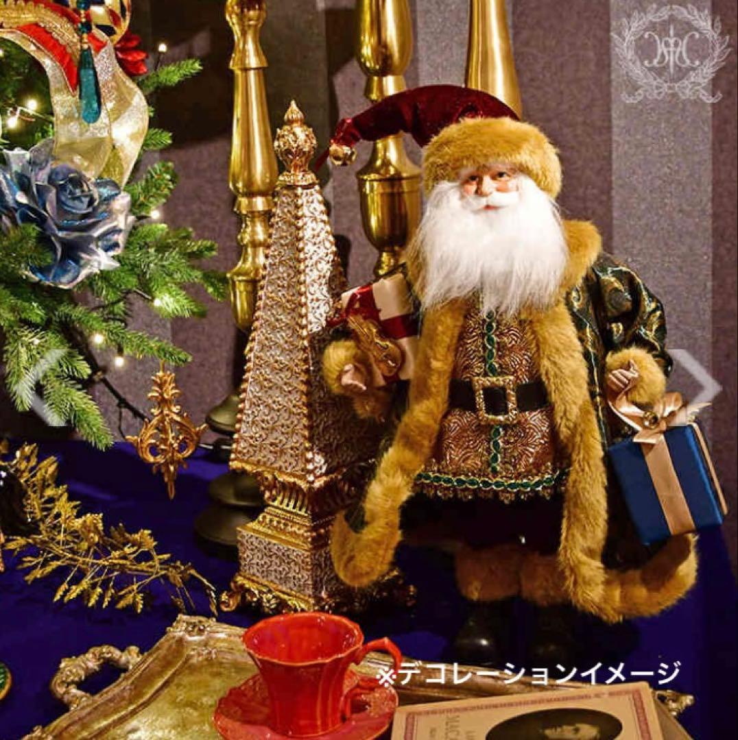 Harmonier ハルモニア　サンタクロースフィギュア　グリーンマント　楽器