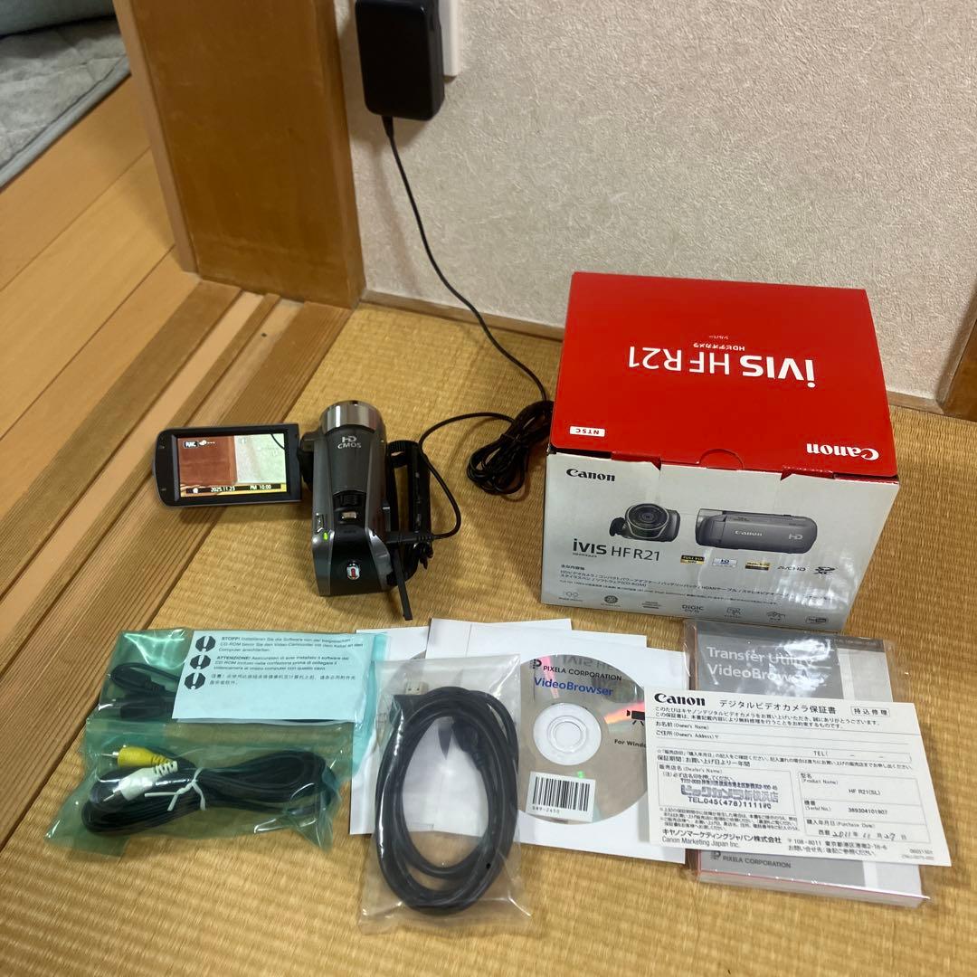 Canon IVIS HF R21 ビデオカメラ　SDカード16GB✖️2枚おまけ